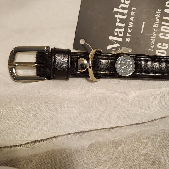 Dog / Cat Collar Leather - Size 12 - Martha Stewart - Picture 5 of 6